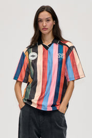 Stine Goya UK Boxy T-Shirt Top Multicolour Stripes