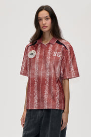Stine Goya UK Boxy T-Shirt Top Striped Flowers