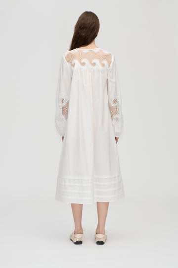 Stine Goya UK Broderie Long Tunic Dress Dress Ballerina Broderie