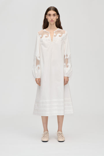 Stine Goya UK Broderie Long Tunic Dress Dress Ballerina Broderie