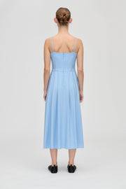 Stine Goya UK Bustier Dress With Flower Details Dress Bel Air Blue