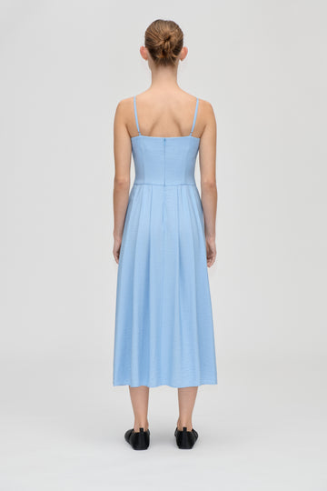 Stine Goya UK Bustier Dress With Flower Details Dress Bel Air Blue
