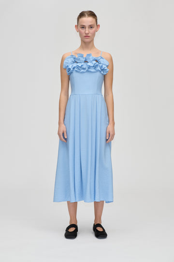 Stine Goya UK Bustier Dress With Flower Details Dress Bel Air Blue