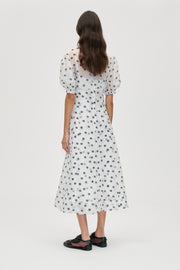Stine Goya UK Bustier Stitch Midi Dress Dress Flower Polka Dot