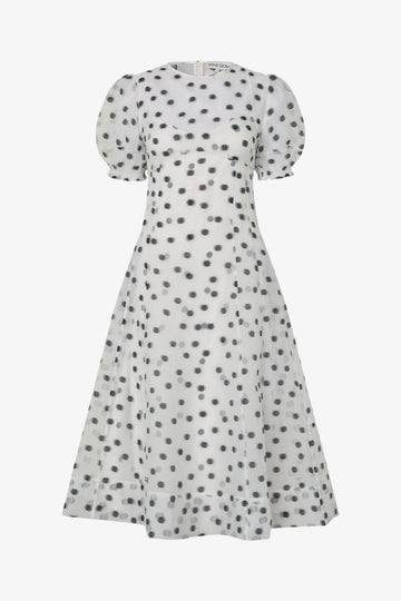 Stine Goya UK Bustier Stitch Midi Dress Dress Flower Polka Dot