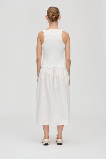 Stine Goya UK Casual Tank Midi Dress Dress Off White