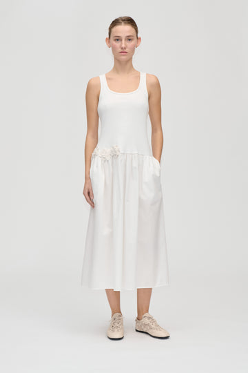 Stine Goya UK Casual Tank Midi Dress Dress Off White