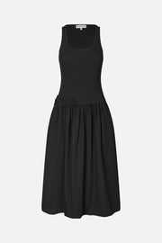 Stine Goya UK Casual Tank Midi Dress Dress Black