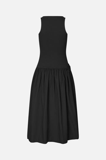 Stine Goya UK Casual Tank Midi Dress Dress Black