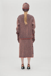 Stine Goya UK Chunky Rib Beanie Accessories Navy / Red / Cream