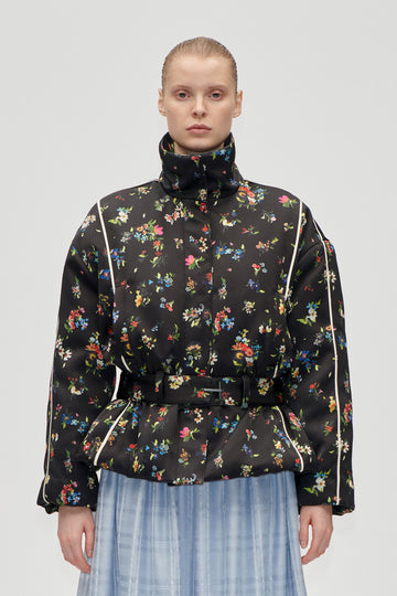 Stine Goya UK Cinched Aviator Bomber Jacket Jacket Magnolia Garden