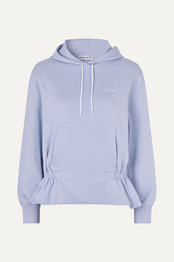 Stine Goya UK Cinched Waist Sweatshirt Top Brunnera Blue