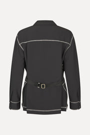 Stine Goya UK Circular Cut Out Adjustable Shirt Shirt Black