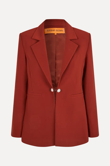 Stine Goya UK Classic Fit Blazer Jacket Bordeaux