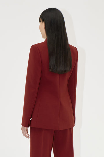 Stine Goya UK Classic Fit Blazer Jacket Bordeaux