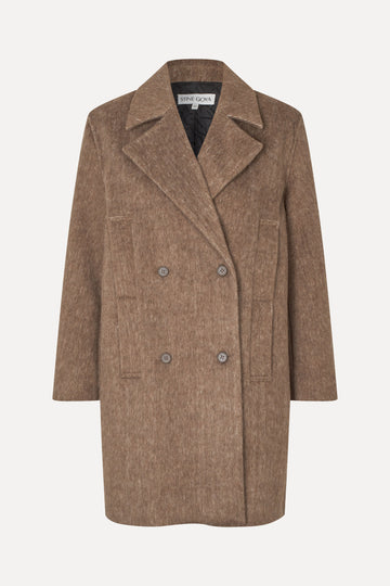 Stine Goya UK Coat Outerwear Fluffy Rhombus