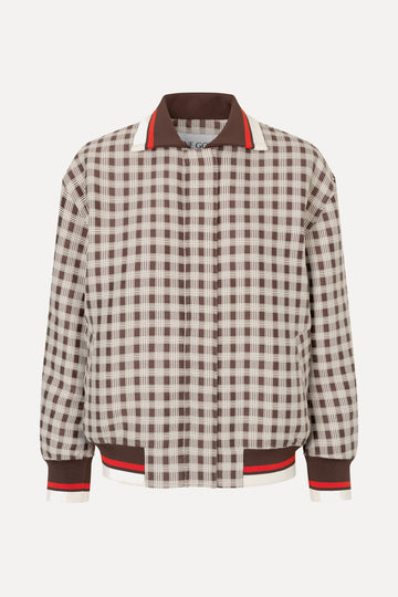 Stine Goya UK Collar Bomber Jacket Jacket Checks