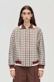 Stine Goya UK Collar Bomber Jacket Jacket Checks