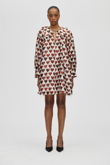 Stine Goya UK Collared Voluminous Dress Dress Hearts