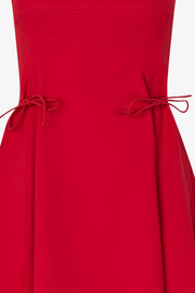 Stine Goya UK Corset Midi Dress Dress Ruby Red