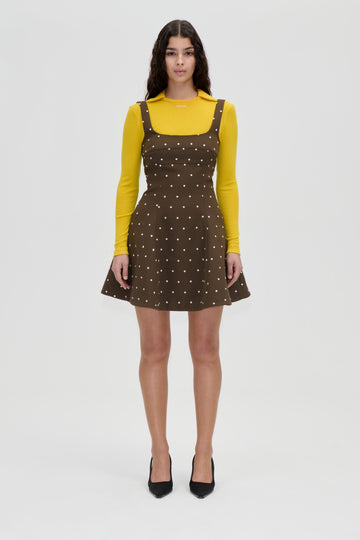 Stine Goya UK Corset Mini Dress Dress Dark Olive