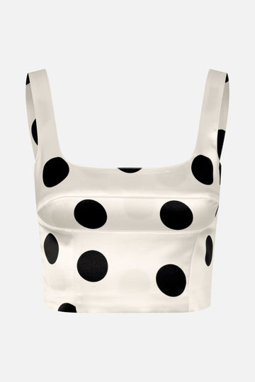 Stine Goya UK Corset Top Top Black Dots