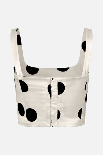 Stine Goya UK Corset Top Top Black Dots