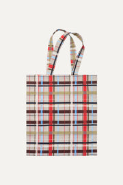 Stine Goya UK Cotton Tote Accessories Scarlet Grid