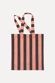 Stine Goya UK Cotton Tote Accessories Rosewood Mint Stripes