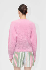 Stine Goya UK Crewneck Cardigan Knit Rose Blossom