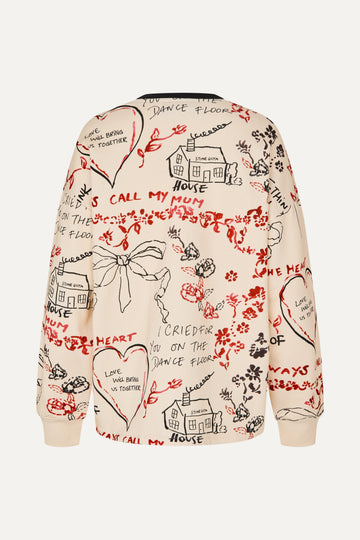Stine Goya UK Crewneck Pullover Top I Cried For You On The Dancefloor