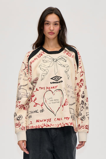 Stine Goya UK Crewneck Pullover Top I Cried For You On The Dancefloor