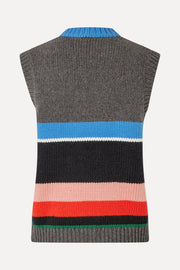 Stine Goya UK Crewneck Vest Knit Chunky Stripes