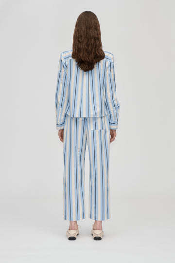 Stine Goya UK Cropped Pants With Tab Pants Lightwave Stripes