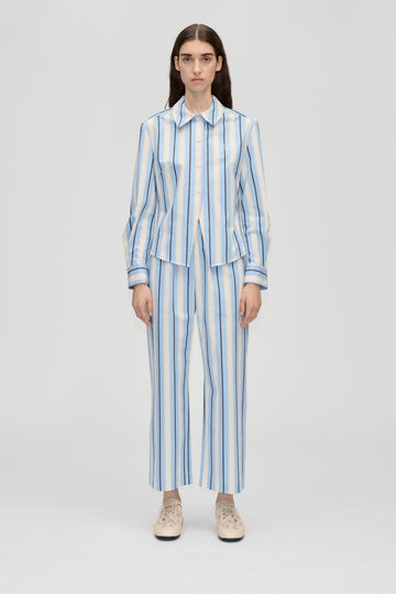 Stine Goya UK Cropped Pants With Tab Pants Lightwave Stripes