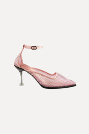 Stine Goya UK Crystal Heels Shoes Rose Quartz