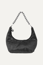 Stine Goya UK Crystalized Pyramid Pouch Bags Black