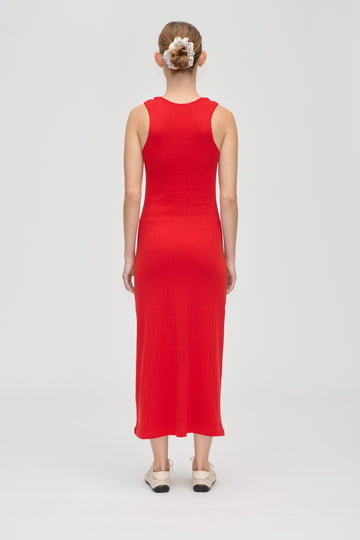 Stine Goya UK Deep Neckline Tank Dress Dress Velocity Red