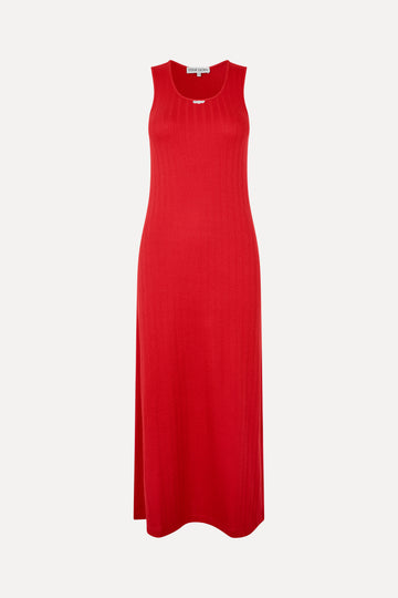 Stine Goya UK Deep Neckline Tank Dress Dress Velocity Red