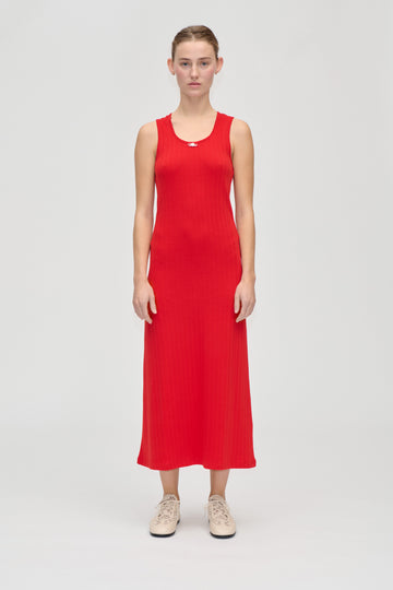 Stine Goya UK Deep Neckline Tank Dress Dress Velocity Red