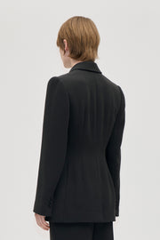 Stine Goya UK Double Breasted Jacket With Lapel Detail Jacket Black