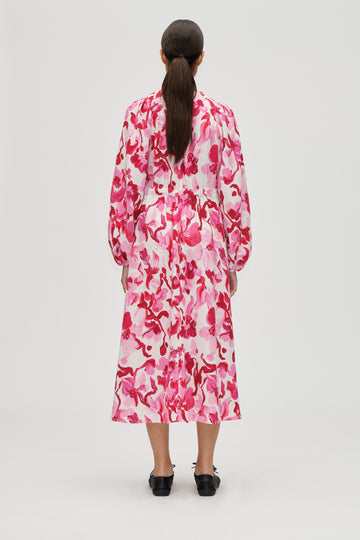 Stine Goya UK Double Buckle Raglan Midi Dress Dress Brush Stroke Magnolias