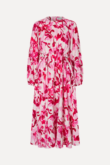 Stine Goya UK Double Buckle Raglan Midi Dress Dress Brush Stroke Magnolias