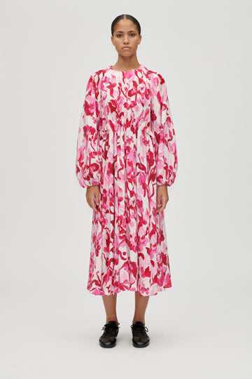 Stine Goya UK Double Buckle Raglan Midi Dress Dress Brush Stroke Magnolias