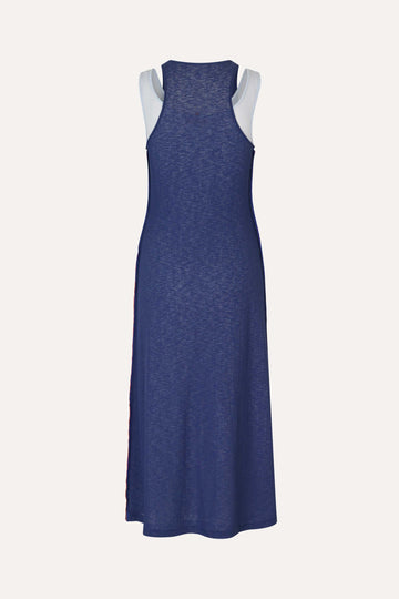 Stine Goya UK Double Layer Tank Dress Dress Light Blue / Midnight Blue