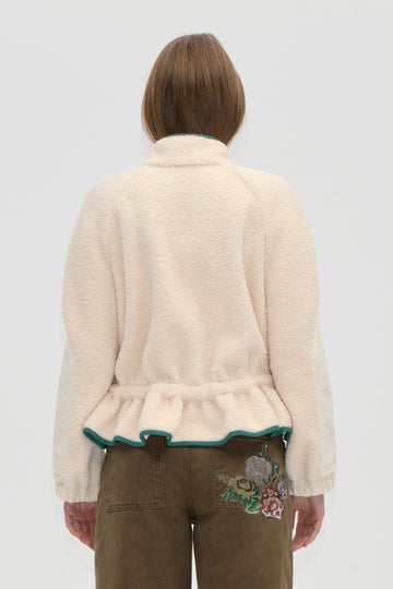 Stine Goya UK Dropped Shoulder Gathered Jacket Jacket Buttercream
