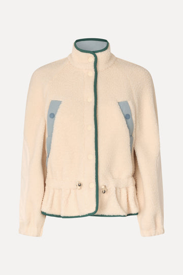 Stine Goya UK Dropped Shoulder Gathered Jacket Jacket Buttercream