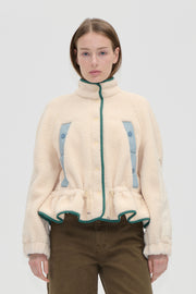 Stine Goya UK Dropped Shoulder Gathered Jacket Jacket Buttercream