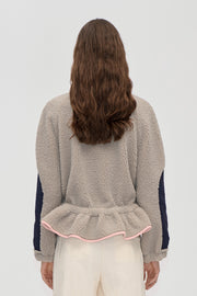 Stine Goya UK Dropped Shoulder Gathered Jacket Jacket Flint Gray