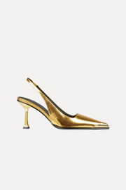 Stine Goya UK Eiffel Heels Shoes Gold Mirrored